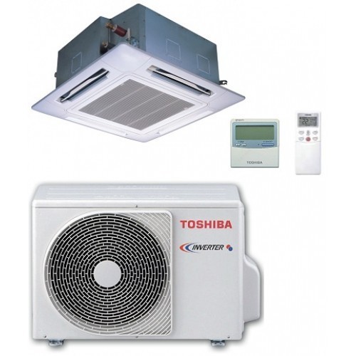 Toshiba Gewerbeklimaanlagen 18000 BTU Kassettengerät RAV-SM564UTP-E+RAV-SM564ATP-E+ 4-Wege-Kassette 5.0 KW inverter Wärmepump...