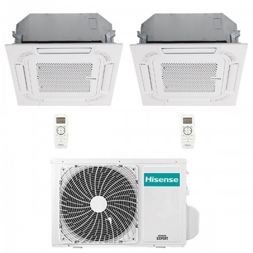 Hisense Duo Split Kassettengerät 9000+9000 Btu 2AMW35U4RGC ACT26UR4RCC8 ACT26UR4RCC8 Klimaanlagen 60x60 R-32 WiFi Optional AC...