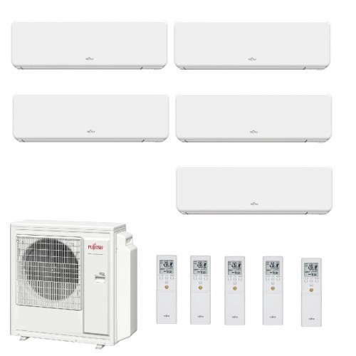 Fujitsu Penta Split 9+9+9+12+12 KG WiFi AOYG36KBTA5 3X ASYG09KGTF + 2X ASYG12KGTF Klimaanlage Weiß R-32 ASYG-KG-9+9+9+12+12-A...