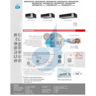 Fujitsu Mono Split Kanaleinbaugeräte 45000 Btu ARXG45KHTAP AOYG45KBTB Klimaanlage KHT mittlere hohe Prävalenz Einzelphase 220...