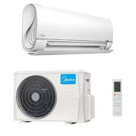 Midea Mono Split 9000 Btu Breezeless+ MSFAAU-09HRFN8B MOX230-09HFN8B Klimaanlagen Weiß WiFi 2.5 kW R-32 MSFAAU-09HRFN8B+MOX23...