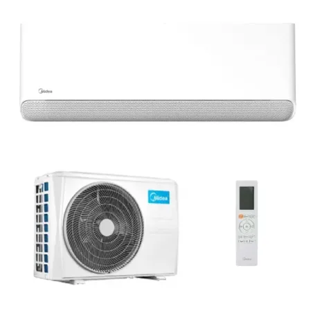 Midea Mono Split 9000 Btu Breezeless E MSCB1BU-09HRFN8 MOX104-09HFNX Klimaanlagen Weiß WiFi 2.5 kW R-32 MSCB1BU-09HRFN8+MOX10...