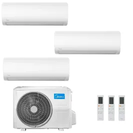 Midea Trio Split 9+9+12 Btu Xtreme Pro WF M3OG-21HFN8-Q con 2 unità MSAGBU-09HRFN8 + MSAGBU-12HRFN8 Klimaanlagen R-32 WiFi Xt...