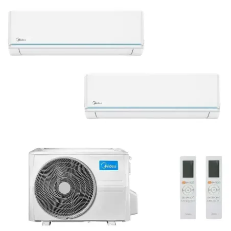 Midea Duo Split 18+18 Btu Evolution M4OE-28HFN8-Q MSAGXCU-18HRFN8 MSAGXCU-18HRFN8 Klimaanlagen R-32 WiFi 5.0+5.0 kW Evolution...