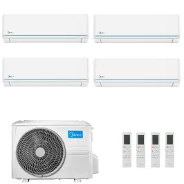 Midea Quadri Split 9+9+9+9 Btu Evolution M4O-36FN8-Q con 4 unità MSAGXAU-09HRDN8 Klimaanlagen R-32 WiFi A++ A+ Evolution 9+9+...