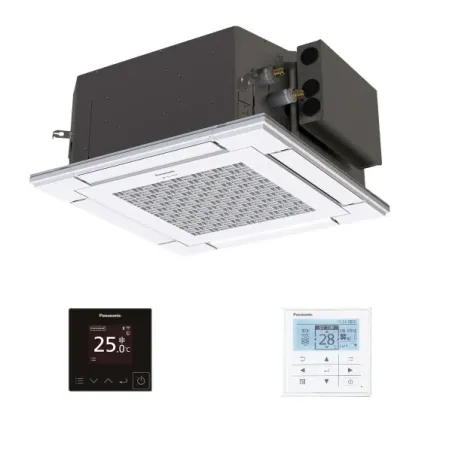 Panasonic Quadri Kassettengerät 2.5+2.5+2.5+3.5 kW CU-4Z80TBE S-25PY3E S-25PY3E S-25PY3E S-36PY3E Klimaanlagen 60 x 60 4 wege...