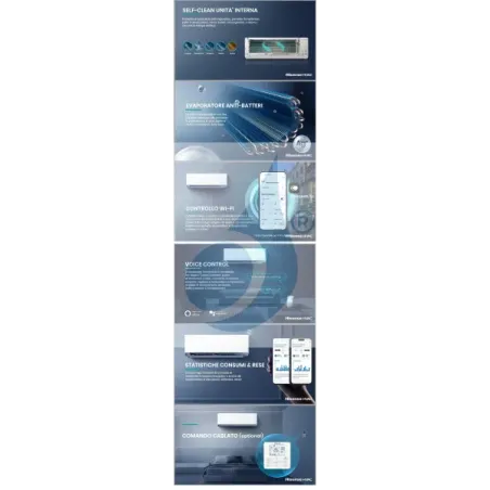 Klimaanlagen Hisense Duo Split 9+18 UNI HB 3AMW52U4RJC