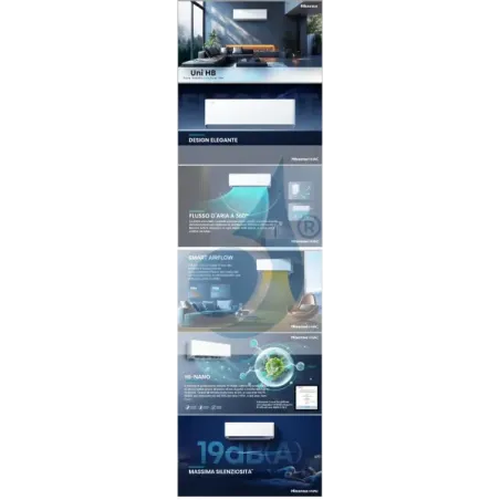 Hisense Quadri Split 7+9+12+18 UNI HB 4AMW105U4RAA