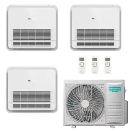 Klimaanlagen Hisense Trio Split 9+9+18 Console 4AMW105U4RAA