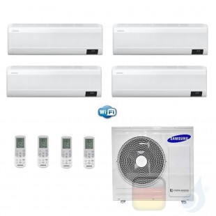Samsung Klimaanlagen Quadri Split Serie WindFree ELITE 7+7+12+12 Btu + AJ080TXJ4KG/EU R-32 A++ A+ Stimmenkontrolle WiFi AR070...
