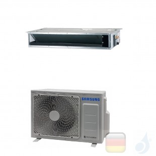 Samsung Klimaanlagen Mono Split Kanaleinbaugeräte Geringe Prävalenz 9000 Btu 2.6 kW WiFi Optional A++ A+ Gas R-32 AC026RNLDKG...