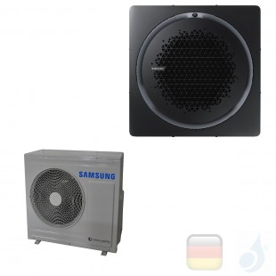 Samsung Gewerbeklimaanlagen Mono Split Kassette 360 Quadratische Platte Schwarz R-32 24000 Btu Einzelphase 7.1 kW A++ A+ 220v...