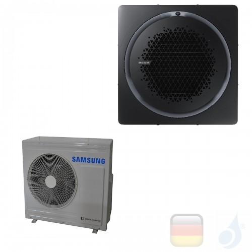 Samsung Gewerbeklimaanlagen Mono Split Kassette 360 Quadratische Platte Schwarz R-410A 24000 Btu Einzelphase 7.1 kW A++ A+ 22...