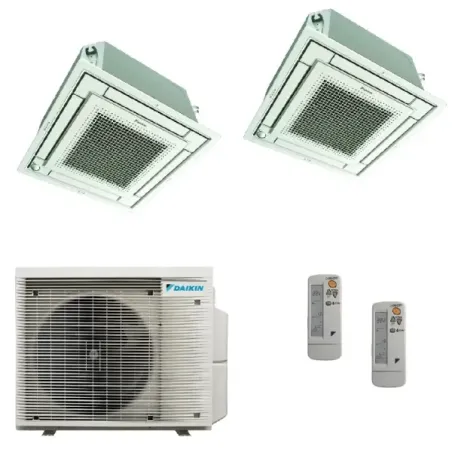 Klimaanlagen Daikin Duo Split 9+12 Kassette 2MXM50A9 BRC7F530W