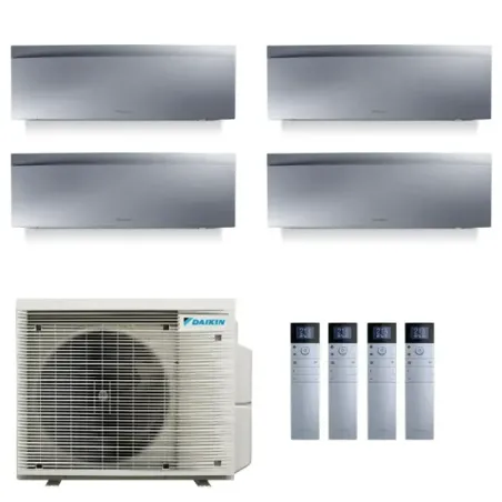 Daikin Quadri Split 7+9+12+12 Emura 3 Silbernen 4MXM80A9