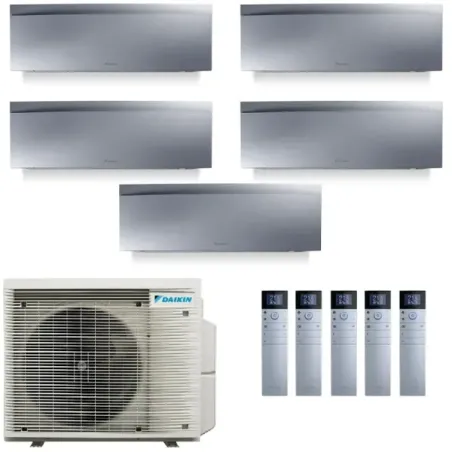 Klimaanlagen Daikin Penta 9+9+9+9+18 Emura 3 Silbernen 5MXM90A9