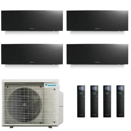 Daikin Quadri Split 7+7+9+15 Emura 3 Schwarz 4MXM80A9