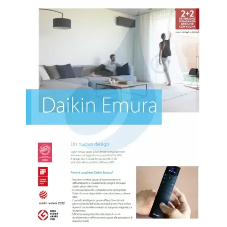 Klimaanlagen Daikin Penta 9+9+9+9+9 Emura 3 Schwarz 5MXM90A9