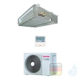Toshiba Klimaanlagen Mono Split Kanalgerät Slim 18000 Btu R-32 RAV-RM561SDT-E RAV-GM561ATP-E A+ A+ 5.0 kW RAV-RM561SDT-E+RAV-...
