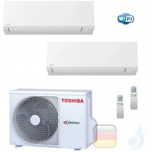 Toshiba Klimaanlagen Duo Split Wand 5000+9000 Btu R-32 Shorai Edge Wifi M05N4KVSG B10N4KVSG 2M10U2AVG A++ A+ 1.5+2.5 kW M05N4...
