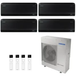 Samsung Quadri Split 7+7+7+9 Btu Windfree Black AJ080TXJ4KG/EU