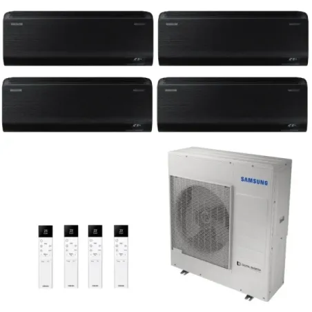 Samsung Quadri Split 7+9+12+12 Btu Windfree Black AJ080TXJ4KG/EU