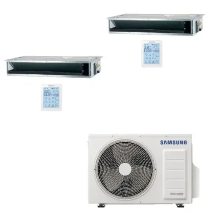 Samsung Duo Split 12+12 Btu Geringe/Mittlere Prävalenz AJ068TXJ3KG/EU
