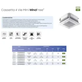 Samsung Mono Split 9 Btu 4 Vie Mini WindFree AC026RXADKG/EU 2