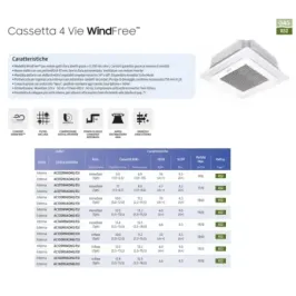 Samsung Mono Split 12.0 kW 4 Vie WindFree  Weiß 380v 2