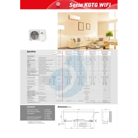 Fujitsu Mono Split 12000 Btu ASEH12KGTG AOEH12KGCG Weiß
