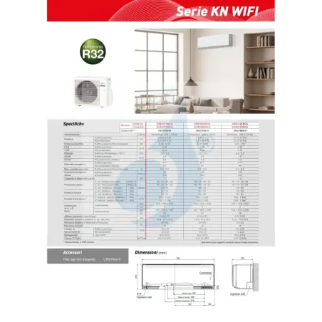 Fujitsu Mono Split 7000 Btu ASEH07KNCA AOEH07KNCA Weiß