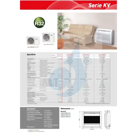 Fujitsu Mono Split 9000 Btu AGEG09KVCA AOEG09KVCA Weiß