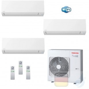 Toshiba Klimaanlagen Trio Split Wand 7000+7000+9000 Btu + RAS-3M18U2AVG-E R-32 Shorai Edge Wifi A++ A+ 2.0+2.0+2.5 kW N4KVSG_...