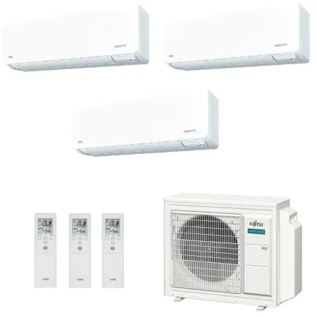 Klimaanlage Fujitsu Trio Split 7+9+12 KGTG WiFi AOEG18KBCA3