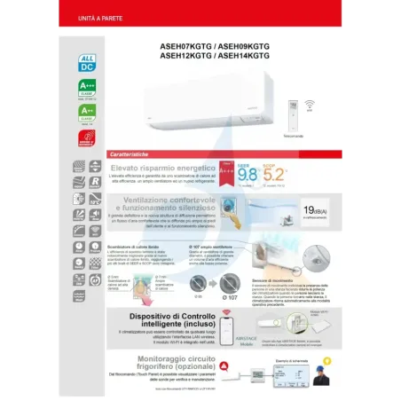 Klimaanlage Fujitsu Trio Split 7+9+12 KGTG WiFi AOEG24KBCA3