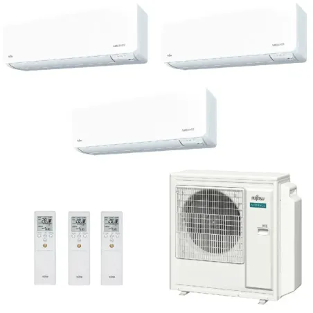 Klimaanlage Fujitsu Trio Split 12+12+12 KGTG WiFi AOEG36KBTA5