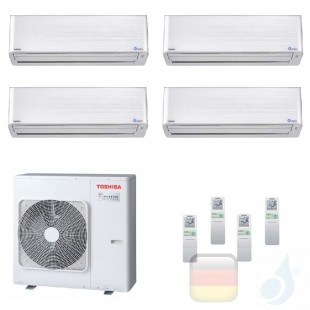 Toshiba Klimaanlagen Quadri Split Wand 9000+9000+9000+9000 Btu + RAS-4M27U2AVG-E R-32 Super Daiseikai 9 A+ A+ 2.5+2.5+2.5+2.5...