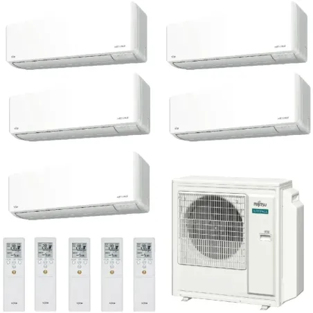 Klimaanlage Fujitsu Penta Split 7+7+7+7+15 KMCG AOEG36KBTA5