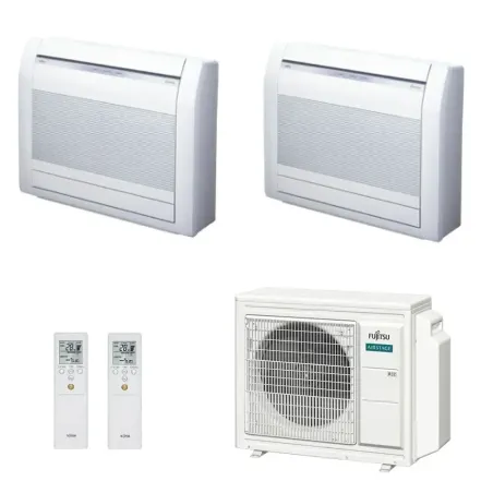 Klimaanlage Fujitsu Duo Split 12+12 Fußboden KV AOEG24KBCA3