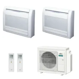 Klimaanlage Fujitsu Duo Split 15+15 Fußboden KV AOEG24KBCA3