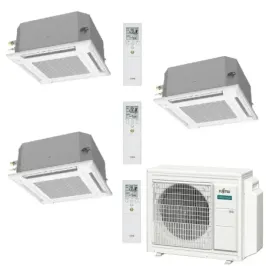 Klimaanlage Fujitsu Trio Split 9+9+9 Kassettengerät AOEG18KBCA3