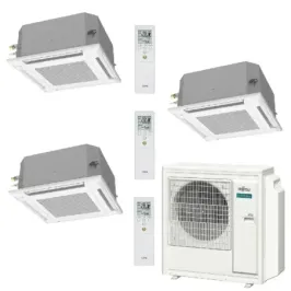 Klimaanlage Fujitsu Trio Split 12+12+15 Kassettengerät AOEG36KBTA5