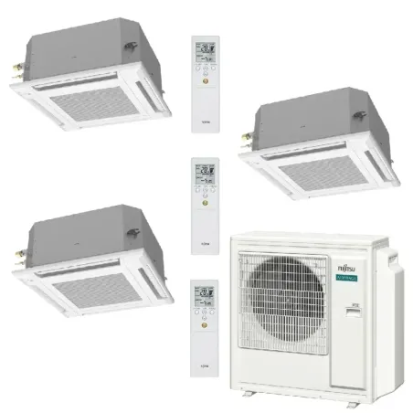 Klimaanlage Fujitsu Trio Split 15+15+15 Kassettengerät AOEG36KBTA5