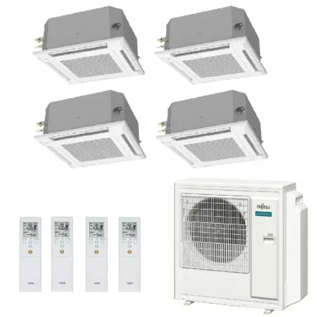 Klimaanlage Fujitsu Quadri Split 9+12+12+15 Kassettengerät AOEG36KBTA5