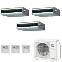 Klimaanlage Fujitsu Trio Split 9+9+9 KL-Kanal AOEG24KBCA3