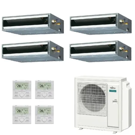 Fujitsu Quadri Split 9+9+9+12 KL-Kanal AOEG36KBTA5