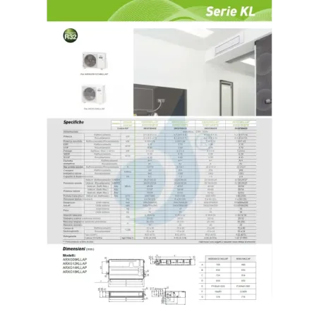 Fujitsu Mono Split 9000 Btu ARXG09KLLAP AOEG09KBTB 220v