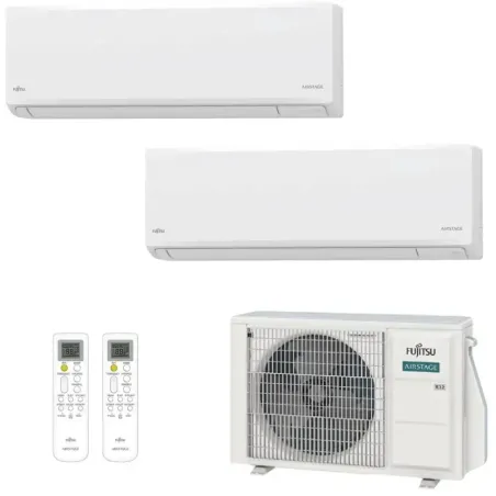 Klimaanlage Fujitsu Duo Split 7+9 KN AOEG14KBCA2 Wand WiFi