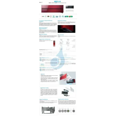 Mitsubishi Trio Split 12+12+12 Btu Rubinroten MXZ-4F72VF4