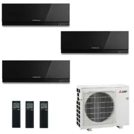 Klimageräte Mitsubishi Trio Split 7+12+18 Schwarz MXZ-3F68VF4